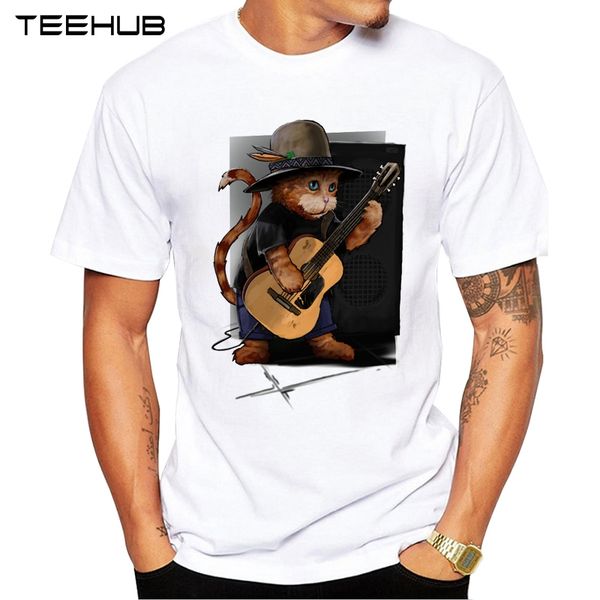 2019 teehub new cool men's fashion cool cat playing guitar design t-shirt short sleeve o-neck hipster tee
2019 teehub new cool men's fashion cool cat playing guitar design t-shirt short sleeve o-neck hipster tee