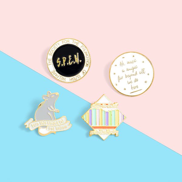 pins, brooches magic music book rat library enamel lapel pins cartoon badges backpack fashion gifts for friends wholesale jewelry, Gray
pins, brooches magic music book rat library enamel lapel pins cartoon badges backpack fashion gifts for friends wholesale jewelry, Gray