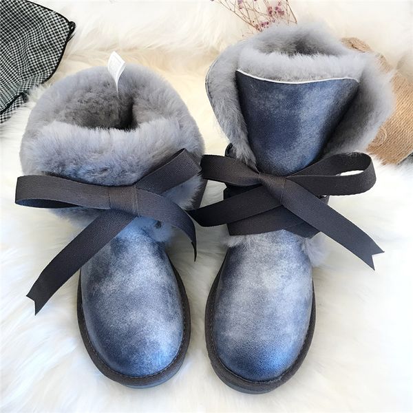 waterproof fashion sheepskin nature wool middle boot winter women genuine leather non-slip keep worm cross bandage high quality, Black
waterproof fashion sheepskin nature wool middle boot winter women genuine leather non-slip keep worm cross bandage high quality, Black