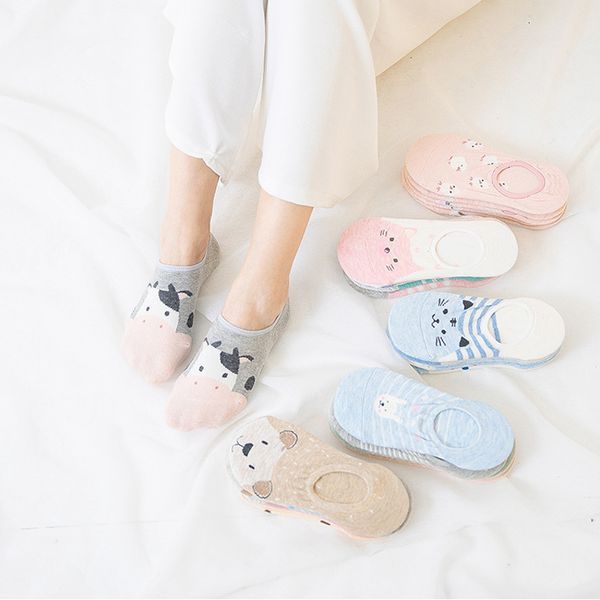 new women's silicone anti-skid socks animal socks cotton cute cartoon breathable invisible boat socks casual low waist art meias, Black;white
new women's silicone anti-skid socks animal socks cotton cute cartoon breathable invisible boat socks casual low waist art meias, Black;white