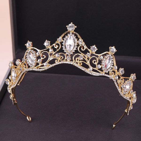 bride princess rhinestone inlay headdress fashion women bridal crown tiaras wedding party hair jewelry accessories, Golden;silver
bride princess rhinestone inlay headdress fashion women bridal crown tiaras wedding party hair jewelry accessories, Golden;silver