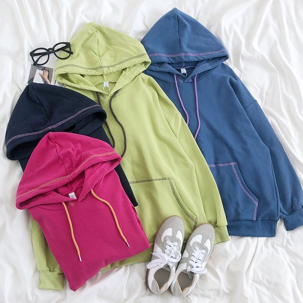 2020 autumn basic casual sweatshirt women hooded striped with pockets long sleeve korean style pullover female, Black
2020 autumn basic casual sweatshirt women hooded striped with pockets long sleeve korean style pullover female, Black