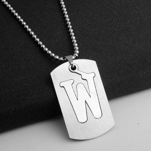 10pcs stainless steel alloy alphabet initial letter w america 26 english word letter family friend name sign necklace jewelry, Silver
10pcs stainless steel alloy alphabet initial letter w america 26 english word letter family friend name sign necklace jewelry, Silver