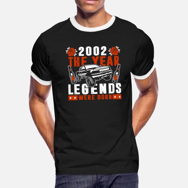 2002 the year legends were born t shirt men create cotton plus size 3xl clothes graphic humor summer style outfit shirt
2002 the year legends were born t shirt men create cotton plus size 3xl clothes graphic humor summer style outfit shirt