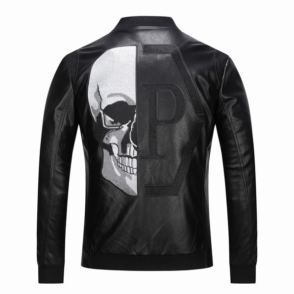 2020 new philippe plan autumn and winter new men's stand-up collar rhinestone skull leather coat fashion brand p cotton male jacket coo, Black;brown
2020 new philippe plan autumn and winter new men's stand-up collar rhinestone skull leather coat fashion brand p cotton male jacket coo, Black;brown
