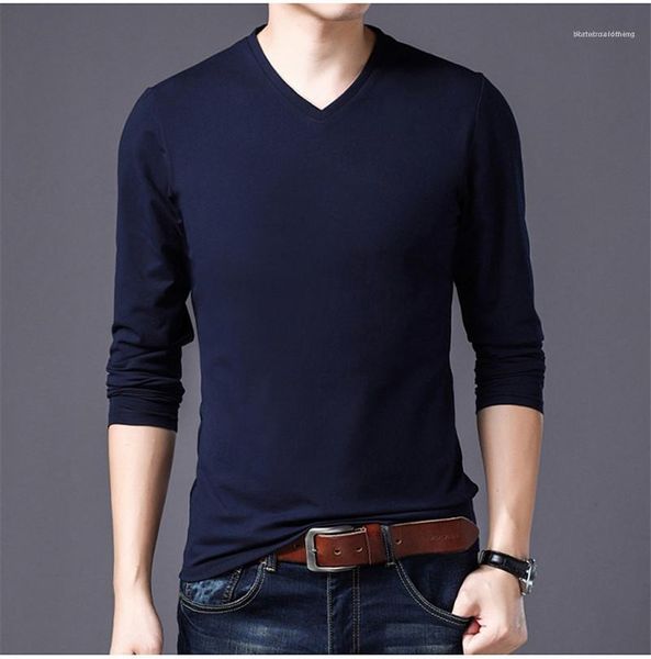 mens designer long sleeved bottoming tees mens solid color tshirts regular length casual v neck, White;black
mens designer long sleeved bottoming tees mens solid color tshirts regular length casual v neck, White;black