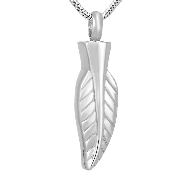 ijd8612 stainless steel feather necklace hold ashes box ashes souvenir commemorative jewelry, Silver
ijd8612 stainless steel feather necklace hold ashes box ashes souvenir commemorative jewelry, Silver