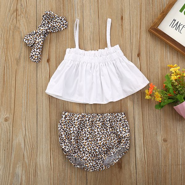 3pc trend toddler girls sets solid sleeveless sling t-shirt leopard print shorts hairband kids suit summer casual girls outfits, Pink;blue
3pc trend toddler girls sets solid sleeveless sling t-shirt leopard print shorts hairband kids suit summer casual girls outfits, Pink;blue
