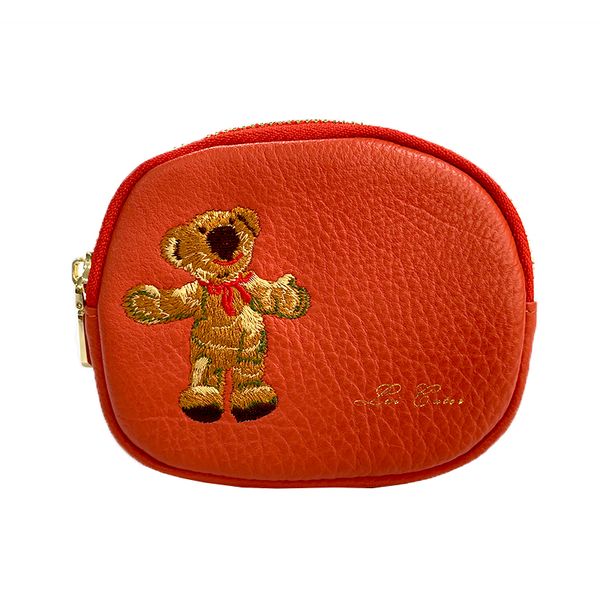 embroidered thread bear lovely casual leather zero purse. it contains three plug-in cards and a zipper moneybag, Red;black
embroidered thread bear lovely casual leather zero purse. it contains three plug-in cards and a zipper moneybag, Red;black