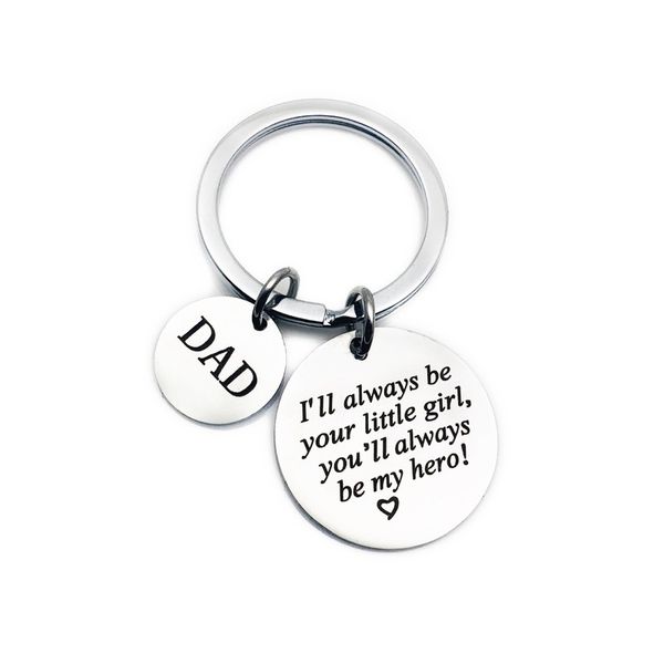 oeinin charms key chain man i'll aways be your little girl keychain bags letter color keyring stainless steel pendant llaveros, Silver
oeinin charms key chain man i'll aways be your little girl keychain bags letter color keyring stainless steel pendant llaveros, Silver