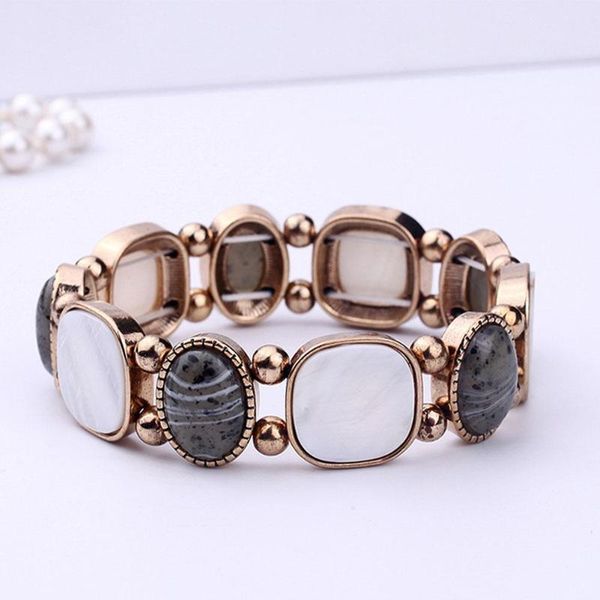 fashion women bangle faux shell alloy resin beads bracelet bangle charming jewelry gift woman's accesories, Black
fashion women bangle faux shell alloy resin beads bracelet bangle charming jewelry gift woman's accesories, Black