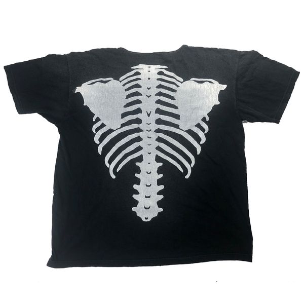 mens t shirts skull skeleton rib cage black and white color matching high street fashion short-sleeved loose casual clothes, White;black
mens t shirts skull skeleton rib cage black and white color matching high street fashion short-sleeved loose casual clothes, White;black