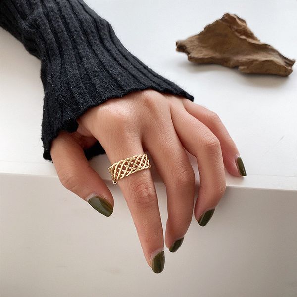 new jewelry vintage titanium steel hollow open ring women simple stainless steel ring accessories wholesale, Golden;silver
new jewelry vintage titanium steel hollow open ring women simple stainless steel ring accessories wholesale, Golden;silver