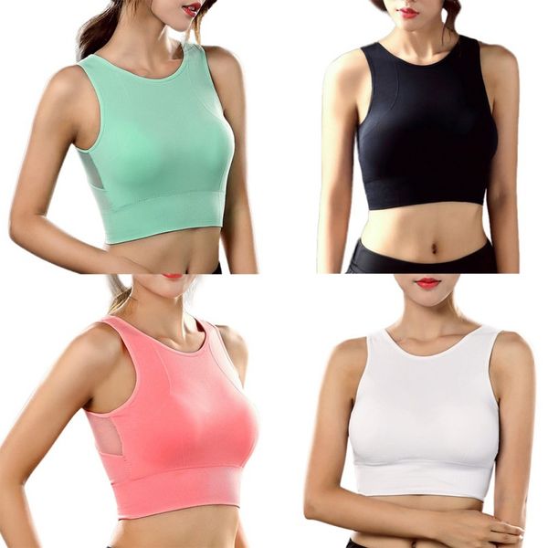 gym clothing running seamless fitness yoga vest bra women's sports breathable mesh shockproof thicken, White;black
gym clothing running seamless fitness yoga vest bra women's sports breathable mesh shockproof thicken, White;black