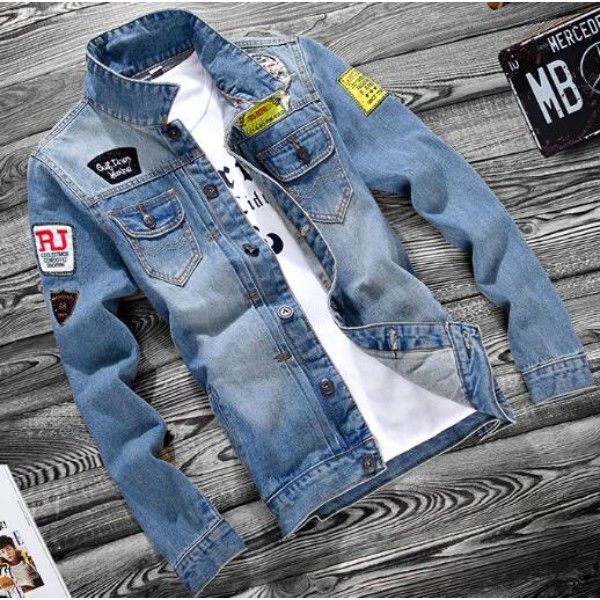 men spring new jean jackets hip hop ripped designer denim blue coats long sleeved single breasted jacket clothing, Black;white
men spring new jean jackets hip hop ripped designer denim blue coats long sleeved single breasted jacket clothing, Black;white