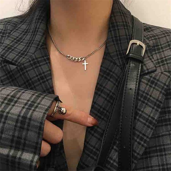 goth simple cross necklace egirl cuban link chain stainless steel necklace chokers necklaces for womens jewelry and accessories, Silver
goth simple cross necklace egirl cuban link chain stainless steel necklace chokers necklaces for womens jewelry and accessories, Silver