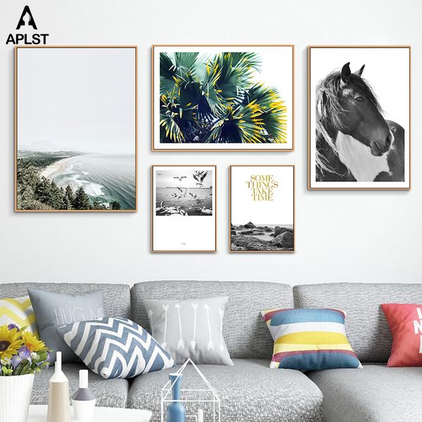 beach ocean seagull wall posters black and white horse canvas painting prints tropical plants pictures living room decoration
beach ocean seagull wall posters black and white horse canvas painting prints tropical plants pictures living room decoration