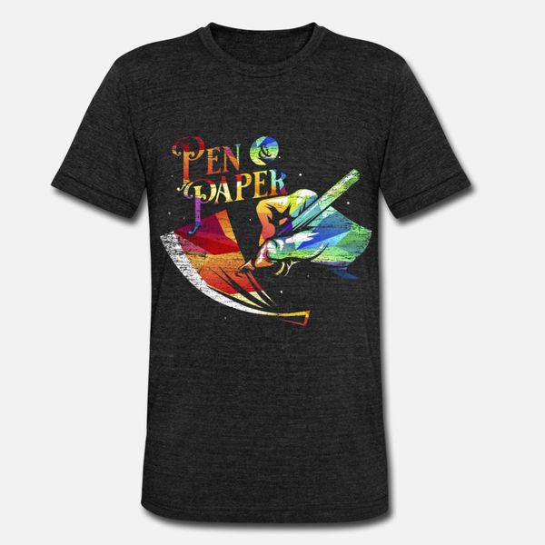 pen and paper polygon t shirt men create tee shirt round neck solid color interesting new fashion summer style slim shirt