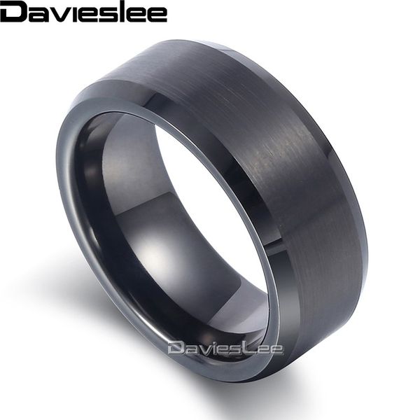 davieslee mens boys matte finish band ring tungsten carbide wedding engagement black 8mm ltr04, Golden;silver
davieslee mens boys matte finish band ring tungsten carbide wedding engagement black 8mm ltr04, Golden;silver