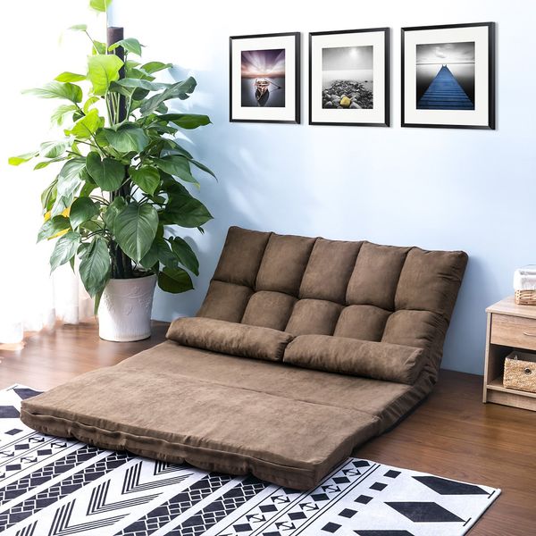 us stock, fast shipping, double chaise lounge sofa floor couch and sofa with two pillows (brown) pp036317daa
us stock, fast shipping, double chaise lounge sofa floor couch and sofa with two pillows (brown) pp036317daa