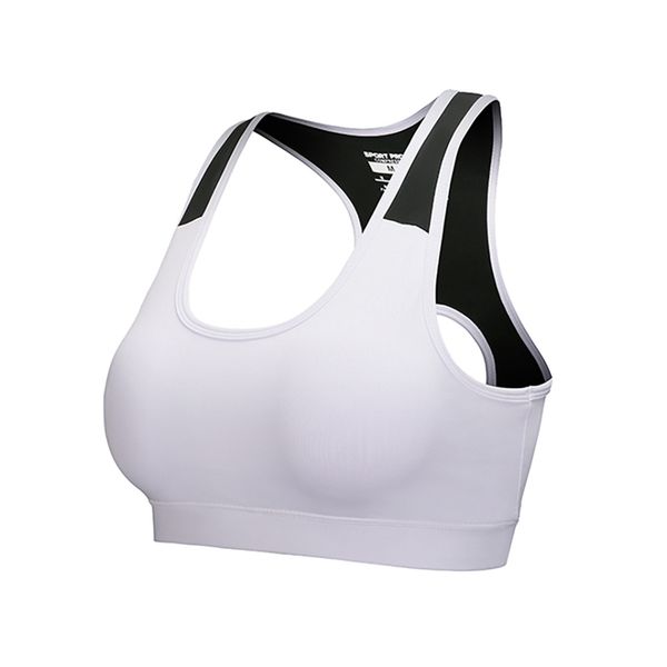 w women breathable sports bra absorb sweat high stretch shockproof padded sports bra athletic gym running fitness yoga, White;black
w women breathable sports bra absorb sweat high stretch shockproof padded sports bra athletic gym running fitness yoga, White;black