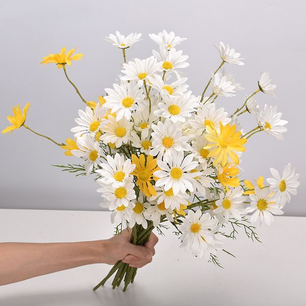 white daisy artificial flowers long branch bouquet for home wedding garden decoration diy bridal silk fake flower accessories
white daisy artificial flowers long branch bouquet for home wedding garden decoration diy bridal silk fake flower accessories