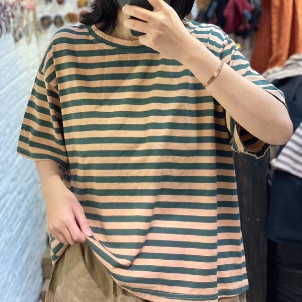 2020 muye лето нового полосатая свободная посадка случайных пуловеры футболка пуловер с коротким рукавом хлопок футболка для женщин lfxm6, White
2020 muye лето нового полосатая свободная посадка случайных пуловеры футболка пуловер с коротким рукавом хлопок футболка для женщин lfxm6, White