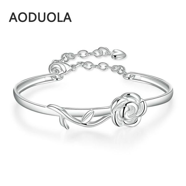 silver plated adjustable rose flower bangle bracelet charm bracelets with chain diy bracelets fit for women jewelry gift, Black
silver plated adjustable rose flower bangle bracelet charm bracelets with chain diy bracelets fit for women jewelry gift, Black