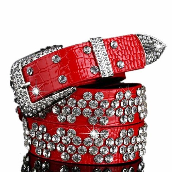 red leather belt for female women with diamonds zircon new fashion luxury style 110cm 3.6 ft, Black;brown
red leather belt for female women with diamonds zircon new fashion luxury style 110cm 3.6 ft, Black;brown