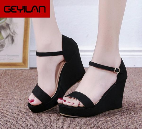женская обувь платформы сандалии женщин peep toe высокий каблук клинья лодыжки пряжки sandalia эспадрильи женские сандалии, Black
женская обувь платформы сандалии женщин peep toe высокий каблук клинья лодыжки пряжки sandalia эспадрильи женские сандалии, Black