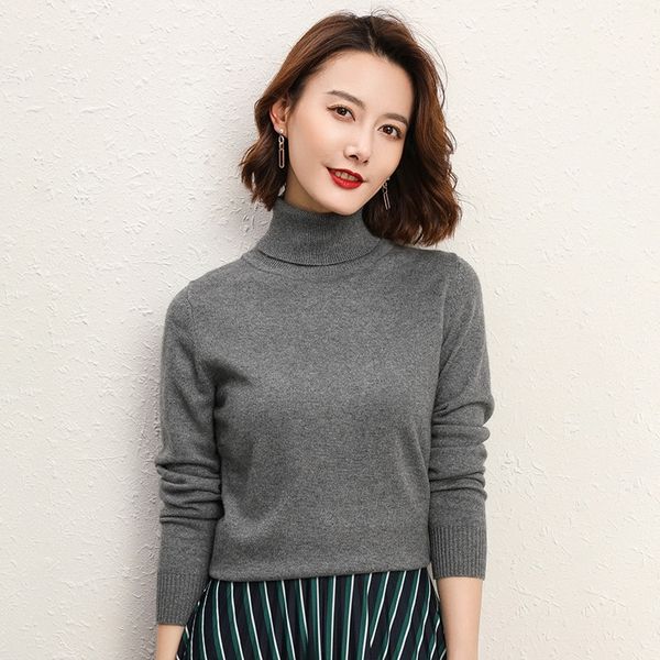 autumn and winter thickened turtleneck women's short pullover slim korean base shirt sweater, White;black
autumn and winter thickened turtleneck women's short pullover slim korean base shirt sweater, White;black