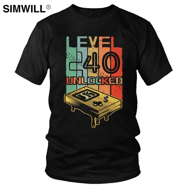 retro 1980 level 40 unlocked tshirt mens novelty short sleeves soft cotton tee o-neck video gamer 40th birthday t-shirt oversize
retro 1980 level 40 unlocked tshirt mens novelty short sleeves soft cotton tee o-neck video gamer 40th birthday t-shirt oversize
