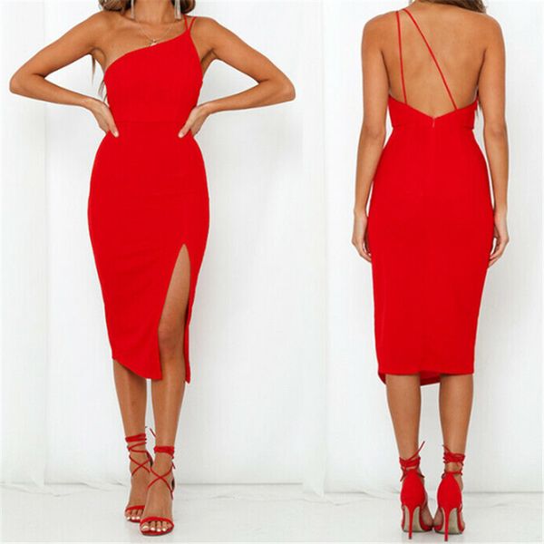 ladies women split bandage bodycon dress spaghetti strap summer evening party beach solid dresses, Black;gray
ladies women split bandage bodycon dress spaghetti strap summer evening party beach solid dresses, Black;gray