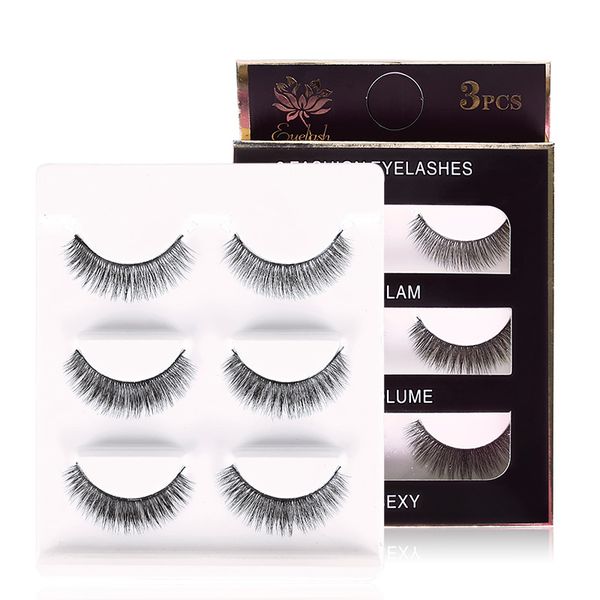 3 pairs 3d mink lashes natural false eyelashes dramatic volume fake lashes makeup eyelash extension silk eyelashes
3 pairs 3d mink lashes natural false eyelashes dramatic volume fake lashes makeup eyelash extension silk eyelashes