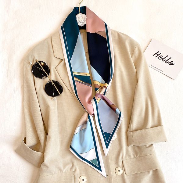 scarves 2021 long silk skinny scarf women hair neck foulard bag print lady neckerchief tie female handle ribbon summer, Blue;gray
scarves 2021 long silk skinny scarf women hair neck foulard bag print lady neckerchief tie female handle ribbon summer, Blue;gray