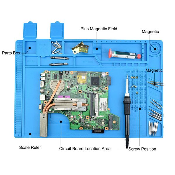 dwz mobile phone computer repair silicone insulation table mat with magnetic, bga insulating platform t4033
dwz mobile phone computer repair silicone insulation table mat with magnetic, bga insulating platform t4033