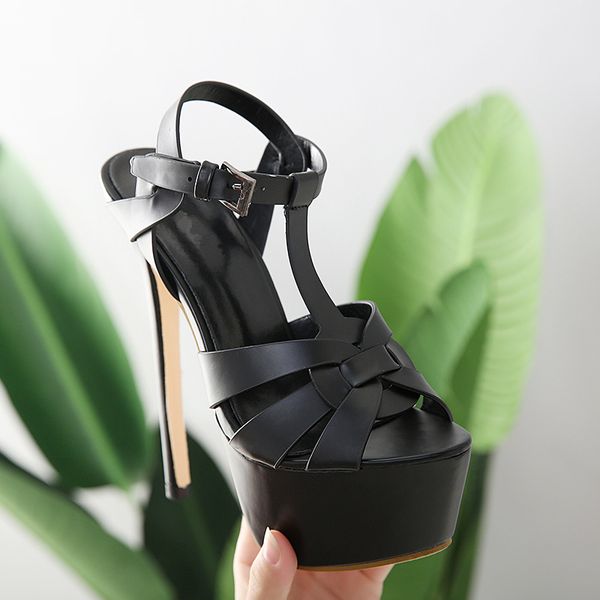 2020 europe and the united states explosion models large size super high-heeled platform new women's high-heeled sandals, Black
2020 europe and the united states explosion models large size super high-heeled platform new women's high-heeled sandals, Black