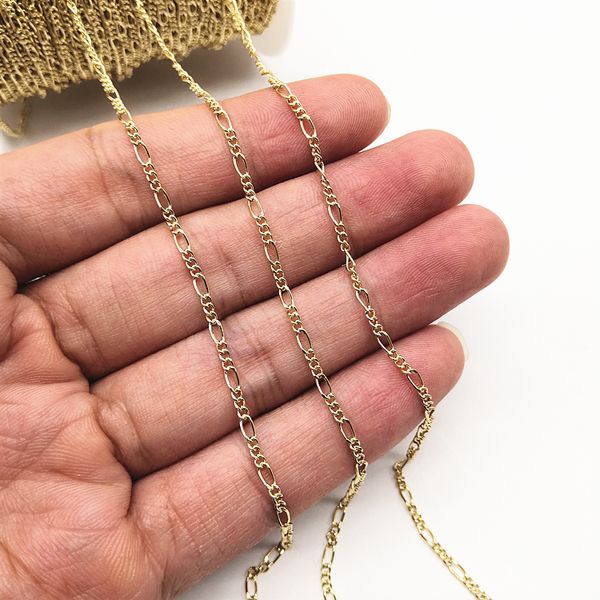 2m/lot width 2mm metal link chain bulk gold necklace chain diy bracelet findings handmade materials wholesale for jewelry making
2m/lot width 2mm metal link chain bulk gold necklace chain diy bracelet findings handmade materials wholesale for jewelry making