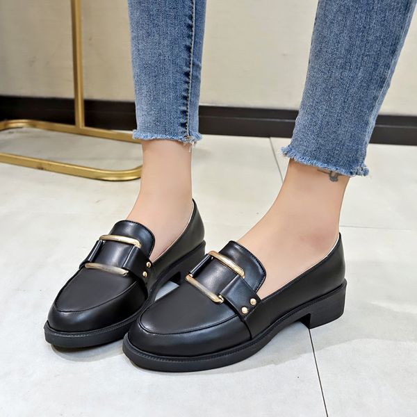 дно толстых ботинок платформы женщина пряжка металл оксфорд обувь для женщин flats кожу скольжения на ladies zapatos de mujer, Black
дно толстых ботинок платформы женщина пряжка металл оксфорд обувь для женщин flats кожу скольжения на ladies zapatos de mujer, Black