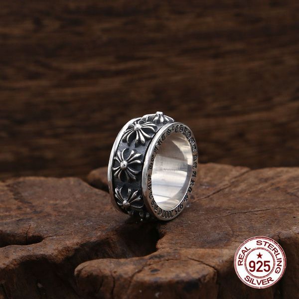 s925 sterling silver ring jewelry handmade thai silver men's eternal cross army flower rotating to send gifts 2019
s925 sterling silver ring jewelry handmade thai silver men's eternal cross army flower rotating to send gifts 2019
