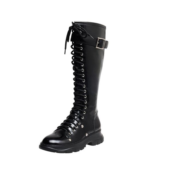 mkkhou fashion knee-high boots fall 2020 new leather round-head lacing 4cm mid-heel thigh-high boots for women size 33-40, Black
mkkhou fashion knee-high boots fall 2020 new leather round-head lacing 4cm mid-heel thigh-high boots for women size 33-40, Black