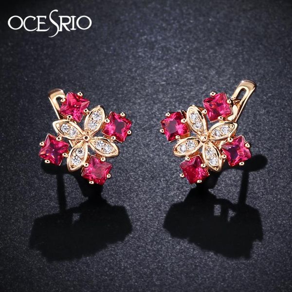 ocesrio luxury zircon 585 gold earrings for women flower rose gold red earrings with stones trendy jewelry ers-j52, Golden;silver
ocesrio luxury zircon 585 gold earrings for women flower rose gold red earrings with stones trendy jewelry ers-j52, Golden;silver