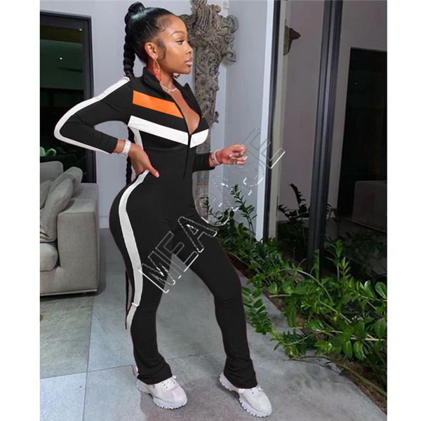 new women's patchwork jumpsuits rompers zipper long sleeve stand collar legging pants bodysuits casual fashion ladies onesies rompers d, Black;white
new women's patchwork jumpsuits rompers zipper long sleeve stand collar legging pants bodysuits casual fashion ladies onesies rompers d, Black;white
