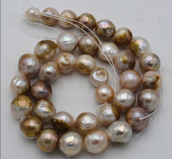 chains natural 11-13 mm multicolor baroque edison pearl beads necklace 18" 36", Silver
chains natural 11-13 mm multicolor baroque edison pearl beads necklace 18" 36", Silver
