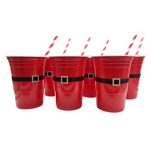 6pcs/set household christmas party beer pong red solo cup santa claus game cup party straw christmas game plastic
6pcs/set household christmas party beer pong red solo cup santa claus game cup party straw christmas game plastic