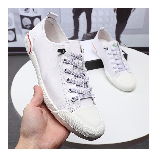 korean versatile genuine leather ventilation small white shoes light texture summer sneakers fashionable board shoes overshoot men's sh, Black
korean versatile genuine leather ventilation small white shoes light texture summer sneakers fashionable board shoes overshoot men's sh, Black