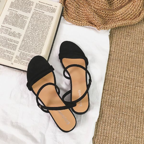 sandals 2021 summer thin with heel frosted women style comfortable all-match fashion personality women's outdoor slippers, Black
sandals 2021 summer thin with heel frosted women style comfortable all-match fashion personality women's outdoor slippers, Black
