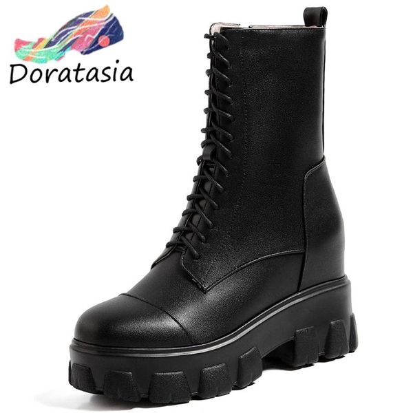 doratasia wholesale lady platform solid boots lace up chunky heel casual winter mid calf boots women 2020 brand shoes woman, Black
doratasia wholesale lady platform solid boots lace up chunky heel casual winter mid calf boots women 2020 brand shoes woman, Black