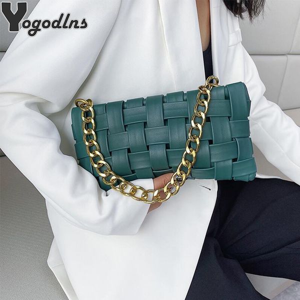 fashion chain shoulder bag for women pu leather crossbody bag solid color woven all-match popular designer baguette
fashion chain shoulder bag for women pu leather crossbody bag solid color woven all-match popular designer baguette