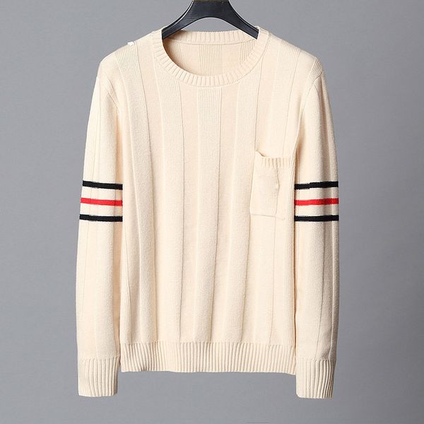 men designer sweaters long sleeve fashion brand autumn spring luxury clothing letter embroidery pullover sweater coat jumper, White;black
men designer sweaters long sleeve fashion brand autumn spring luxury clothing letter embroidery pullover sweater coat jumper, White;black